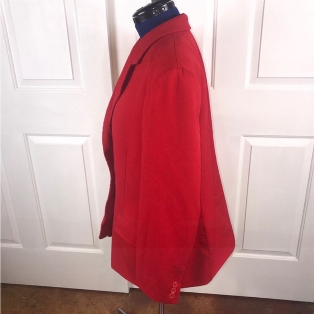 Pendleton 1x Red 100% New Wool 1 Button Lined Fro… - image 5